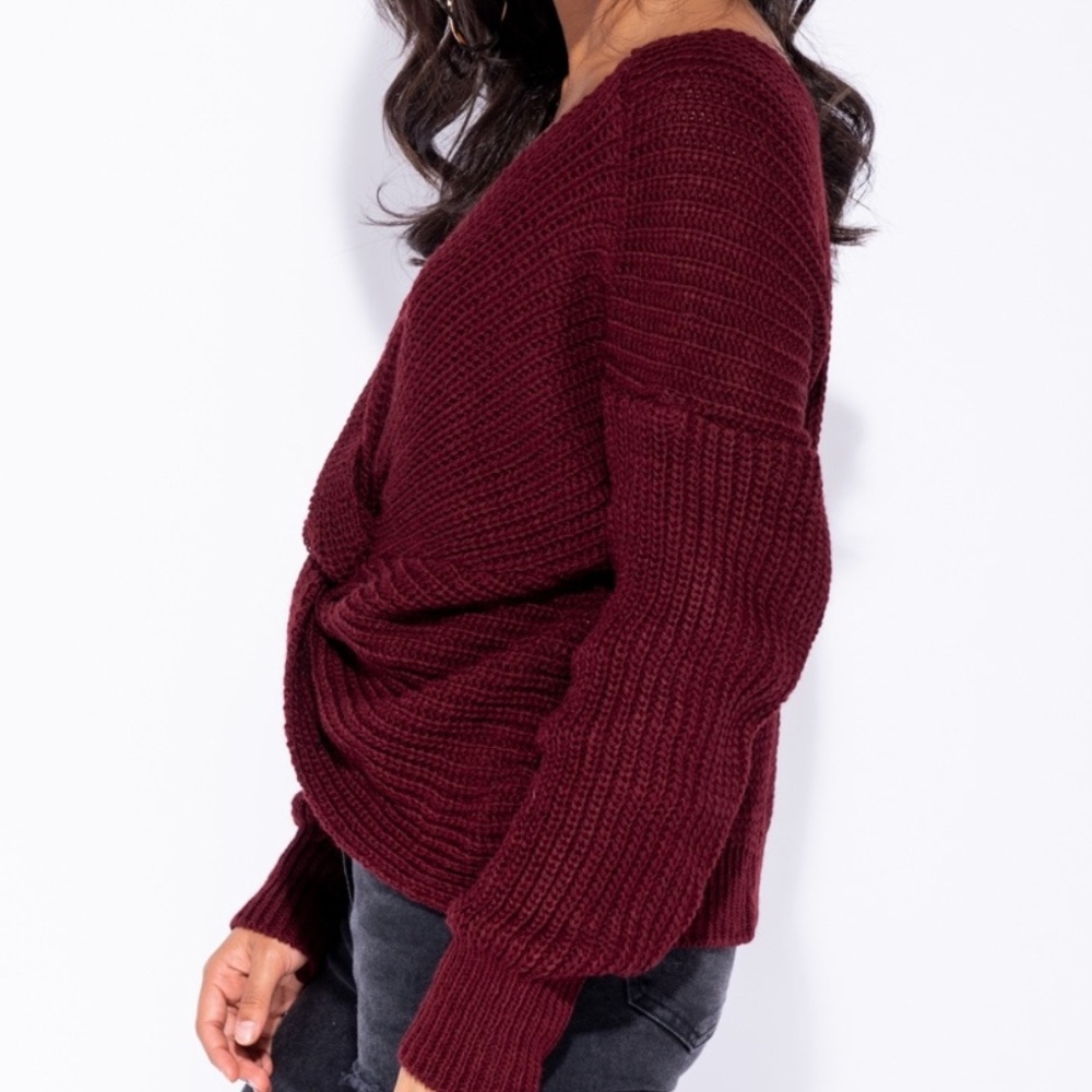 Twist Detail Sweater - Picture 3 of 8